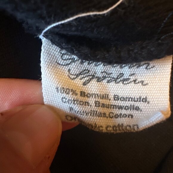 Gudrun Sjoden Womens Black Ribbed Button-Up Cardigan Med Organic Cotton - Picture 4 of 8